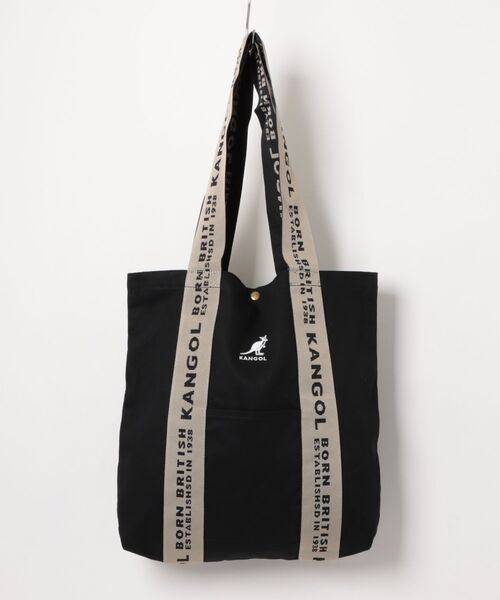 KANGOL(カンゴール)の「【KANGOL】コットン 刺繍 TOTE BAG / トートバッグ(トートバッグ・メンズ・グレー/ブラック/ブルー/その他・FREE)」の1枚目の写真