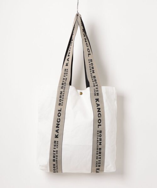 KANGOL(カンゴール)の「【KANGOL】コットン 刺繍 TOTE BAG / トートバッグ(トートバッグ・メンズ・グレー/ブラック/ブルー/その他・FREE)」の5枚目の写真