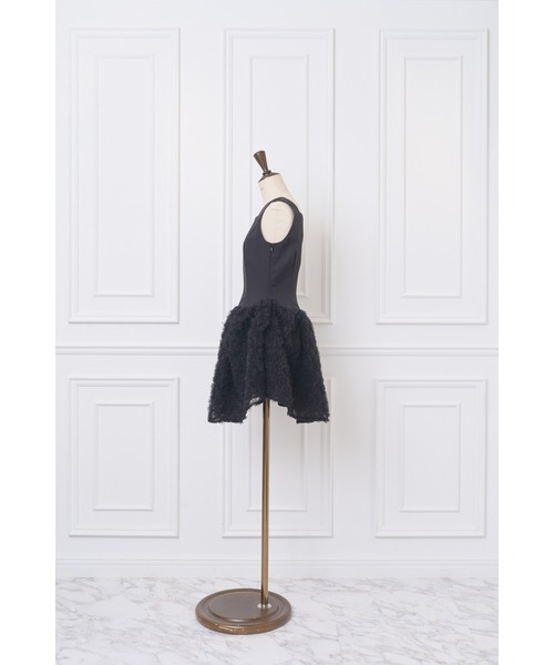 MISTREASS（ミストレアス）の「Floral Tulle Docking Mini Dress（ワンピース・レディース・ブラック/ホワイト・FREE）」の19枚目の写真