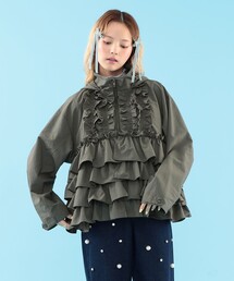 CAROLINA GLASER（カロリナ グレイサー）の「フリル フード ブルゾン（ブルゾン）」