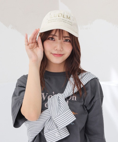 Honeys（ハニーズ）の「キラキラキャップ（キャップ・レディース・ブラック系その他2/ブルー系その他3/ホワイト系その他2・FREE）」の4枚目の写真