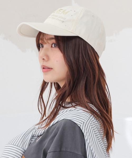 Honeys（ハニーズ）の「キラキラキャップ（キャップ・レディース・ブラック系その他2/ブルー系その他3/ホワイト系その他2・FREE）」の6枚目の写真