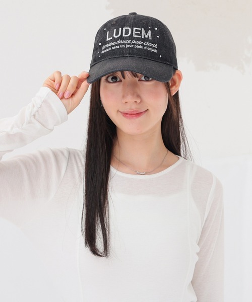 Honeys（ハニーズ）の「キラキラキャップ（キャップ・レディース・ブラック系その他2/ブルー系その他3/ホワイト系その他2・FREE）」の11枚目の写真