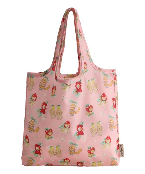 Cath Kidston（キャスキッドソン）の「ミニ フォルダウェイ ショッパー Friendly Fruit（エコバッグ/サブバッグ・レディース・ピンク・FREE）」の4枚目の写真