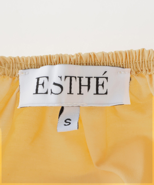 IENA（イエナ）の「ESTHE/エステ Babydoll Frill Hem Top ブラウス 162-3075A（シャツ/ブラウス・レディース・イエロー・FREE）」の5枚目の写真