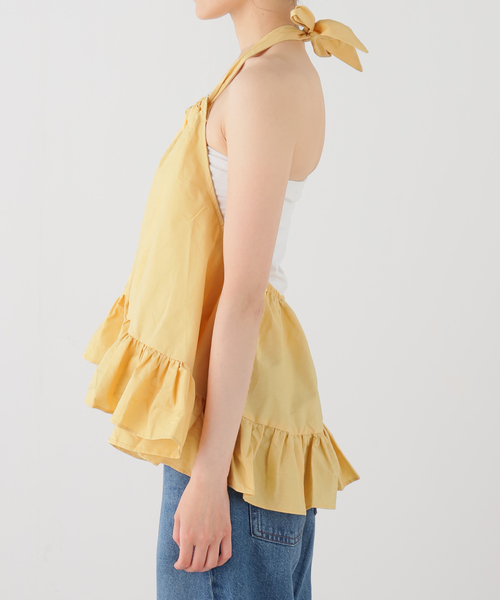 IENA（イエナ）の「ESTHE/エステ Babydoll Frill Hem Top ブラウス 162-3075A（シャツ/ブラウス・レディース・イエロー・FREE）」の9枚目の写真