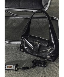 NOT KNOWING（ノットノーイング）の「Small Moto Hobo Bag, LEATHER（ショルダーバッグ）」