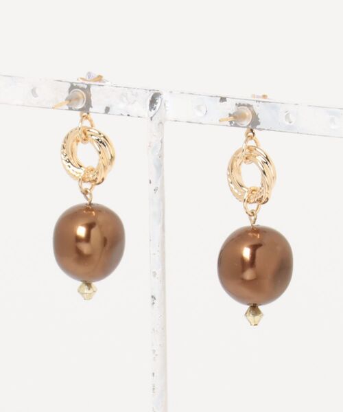 tone（トーン）の「【Freely】ピアス(MA)（ピアス（両耳用）・レディース・ベージュ系その他/ブラウン系1・FREE）」の5枚目の写真