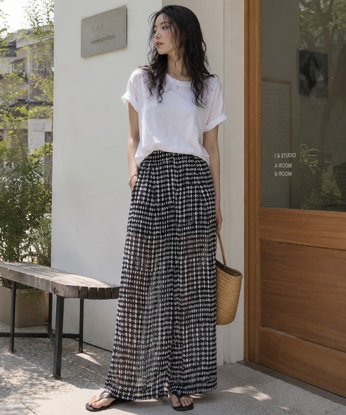 by LEGNA（バイレグナ）の「シアードットリラックスワイドパンツ（その他パンツ・レディース・ブラック・LARGE/SMALL/MEDIUM/X-LARGE）」の11枚目の写真