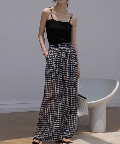 by LEGNA（バイレグナ）の「シアードットリラックスワイドパンツ（その他パンツ・レディース・ブラック・LARGE/SMALL/MEDIUM/X-LARGE）」の14枚目の写真