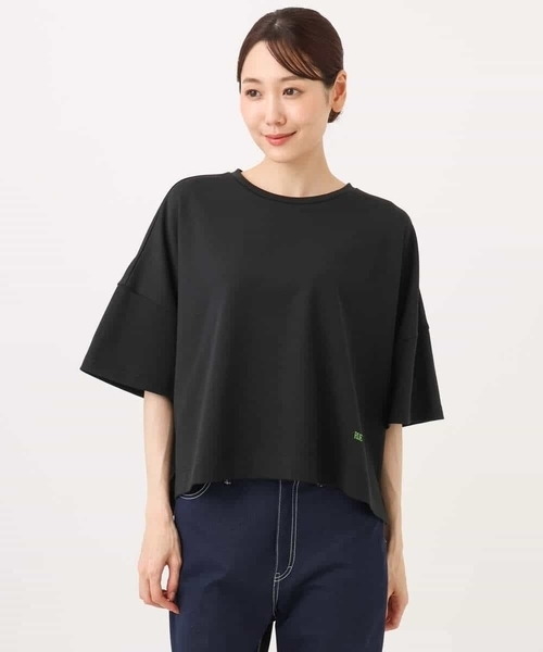 MK MICHEL KLEIN（エムケーミッシェルクラン）の「[洗える]配色デザイン コットン混カットソー（Tシャツ/カットソー・レディース・ブラック/モカ/ブラウン・38）」の19枚目の写真