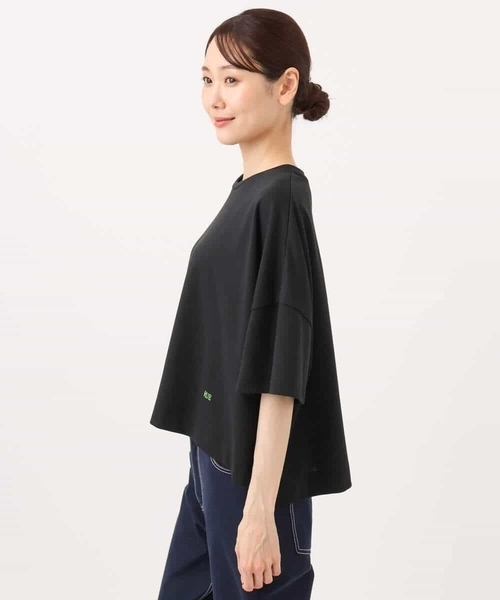 MK MICHEL KLEIN（エムケーミッシェルクラン）の「[洗える]配色デザイン コットン混カットソー（Tシャツ/カットソー・レディース・ブラック/モカ/ブラウン・38）」の20枚目の写真
