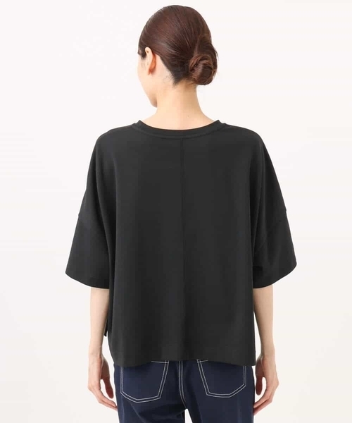 MK MICHEL KLEIN（エムケーミッシェルクラン）の「[洗える]配色デザイン コットン混カットソー（Tシャツ/カットソー・レディース・ブラック/モカ/ブラウン・38）」の21枚目の写真