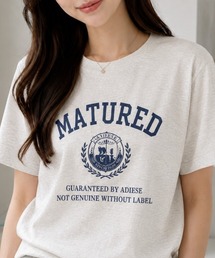 古着風に着回せる◎【エンブレムカレッジロゴ ベーシック Tシャツ】
