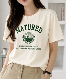 古着風に着回せる◎【エンブレムカレッジロゴ ベーシック Tシャツ】