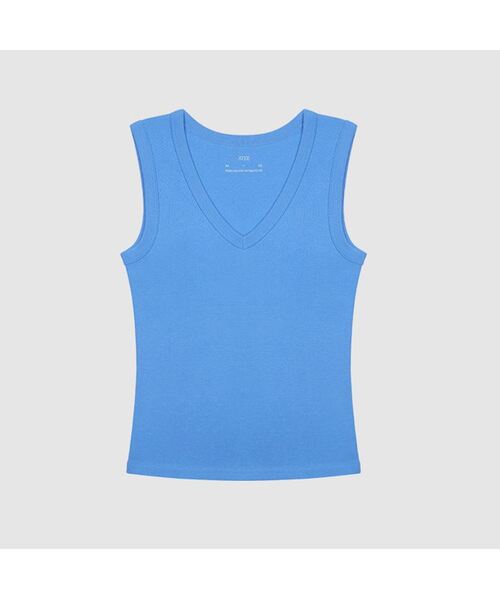 AENE(エイネ)の「Vスリーブレス(レッド)(Tシャツ/カットソー・レディース・ネイビー/ホワイト/ブルー/レッド/ブラック・FREE)」の5枚目の写真