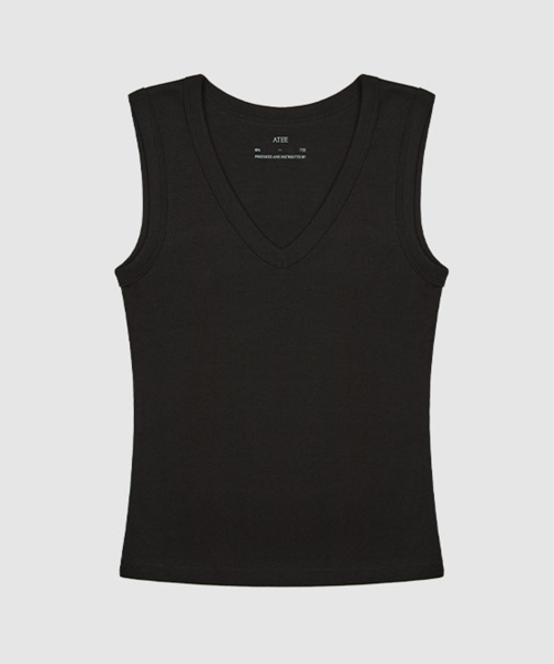 AENE(エイネ)の「Vスリーブレス(レッド)(Tシャツ/カットソー・レディース・ネイビー/ホワイト/ブルー/レッド/ブラック・FREE)」の8枚目の写真