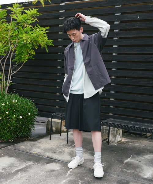 URBAN RESEARCH DOORS（アーバンリサーチドアーズ）の「『URTECH』Aircare ショートスリーブシャツジャケット（シャツ/ブラウス・メンズ・ブラウン/ネイビー/チャコールグレー・MEDIUM/LARGE）」の10枚目の写真