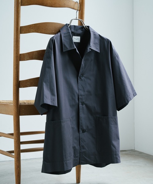 URBAN RESEARCH DOORS（アーバンリサーチドアーズ）の「『URTECH』Aircare ショートスリーブシャツジャケット（シャツ/ブラウス・メンズ・ブラウン/ネイビー/チャコールグレー・MEDIUM/LARGE）」の11枚目の写真