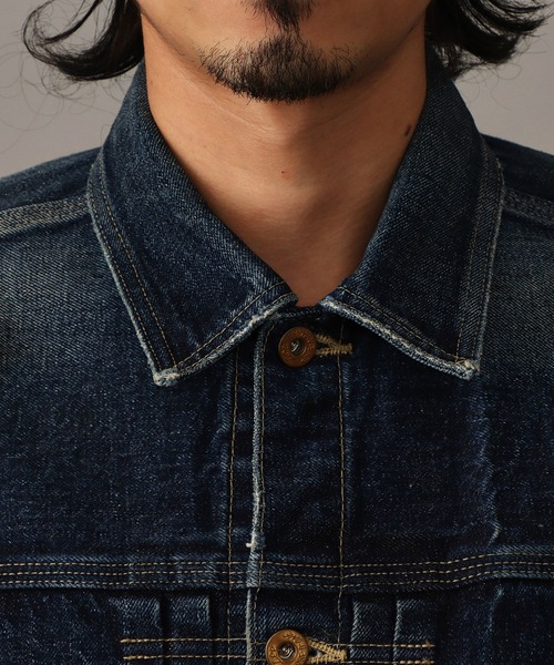 Lee(リー)の「【101 101周年記念特別モデル】ANNIVERSARY 101 ICONIC COWBOY JACKET セットアップ可(デニムジャケット・メンズ・ダークインディゴブルー・LARGE/MEDIUM/SMALL/X-LARGE)」の7枚目の写真