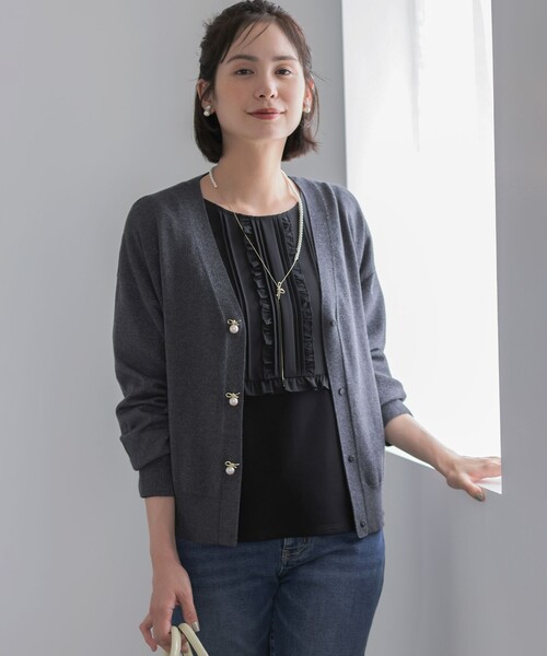 組曲(クミキョク)の「ソフトダンボール フリルカットソー(Tシャツ/カットソー・レディース・ホワイト系/ブラック系・2/3)」の20枚目の写真