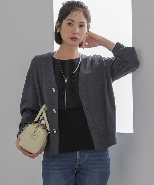 組曲(クミキョク)の「ソフトダンボール フリルカットソー(Tシャツ/カットソー・レディース・ホワイト系/ブラック系・2/3)」の19枚目の写真