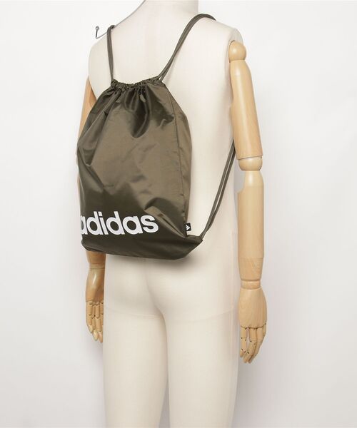 adidas(アディダス)の「adidas/アディダス リニアジムサック(バックパック/リュック・メンズ・グリーン/ブラック/ピンク/ネイビー/カーキ・ONE SIZE)」の9枚目の写真