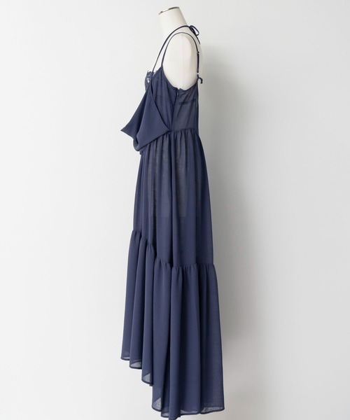 MAISON SPECIAL(メゾンスペシャル)の「Chiffon Lace Camisole Dress/シフォンレースキャミワンピース(ワンピース・レディース・ベージュ/ネイビー・FREE)」の18枚目の写真