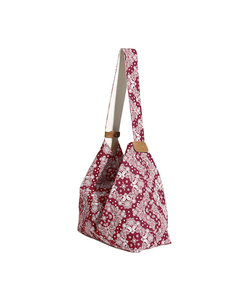 SOCHARMING(ソーチャーミング)の「Paisley Adjust Shoulder Bag - 5 colors(エコバッグ/サブバッグ・レディース・カーキ/レッド/ネイビー/イエロー/オレンジ系その他・FREE)」の4枚目の写真