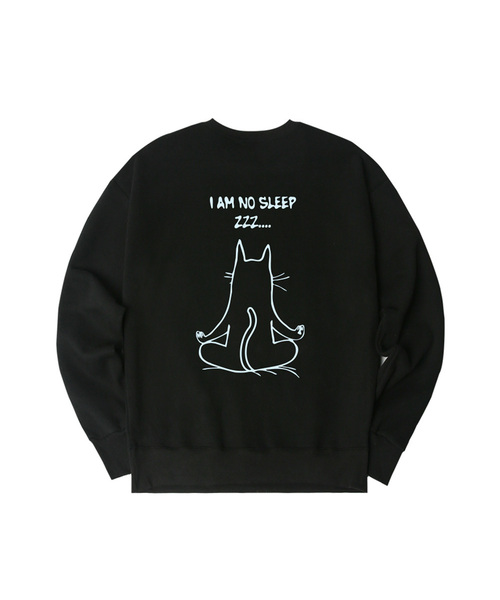 NUHABIT(ニューハビット)の「N/H SLEEP オーバーサイズ 裏起毛 スウェット (SOM4-5NH1340)(スウェット・メンズ・ネイビー/ライトグレー/ホワイト/アイボリー/アッシュグレー/ブラック・MEDIUM/LARGE/X-LARGE)」の1枚目の写真