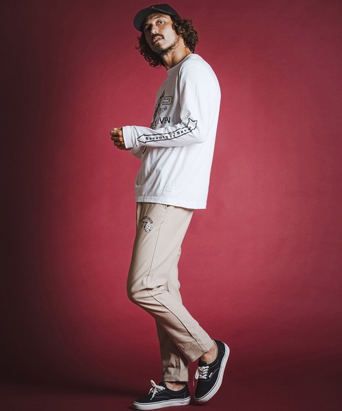 seventy seven(セブンティセブン)の「mlt5785- middle oz L-S fine t-shirt(77lady2) ロングスリーブTシャツ(7726W350)(Tシャツ/カットソー・メンズ・ホワイト/ブラック/ネイビー・S/M/L/XL)」の7枚目の写真