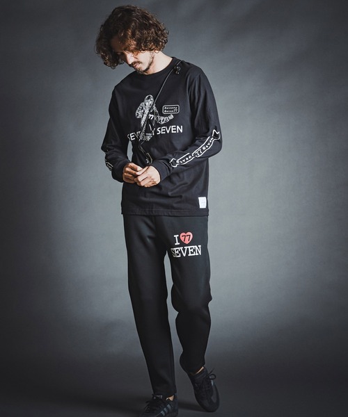 seventy seven(セブンティセブン)の「mlt5785- middle oz L-S fine t-shirt(77lady2) ロングスリーブTシャツ(7726W350)(Tシャツ/カットソー・メンズ・ホワイト/ブラック/ネイビー・S/M/L/XL)」の17枚目の写真