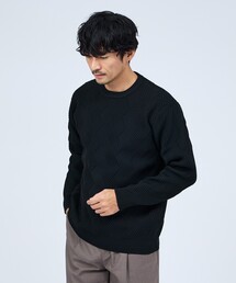 【ジオメトリック柄】プルオーバー ニット