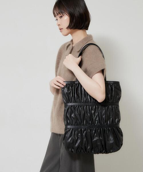 HIROKO HAYASHI(ヒロコハヤシ)の「CRESPA(クレスパ)トートバッグ(トートバッグ・レディース・ブラック・00)」の1枚目の写真