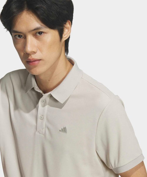 adidas(アディダス)の「ソフトピケ半袖ポロシャツ【adidas Golf/アディダスゴルフ】(ポロシャツ・メンズ・グレー・XX-LARGE/3XL/LARGE/MEDIUM/SMALL/X-LARGE)」の3枚目の写真