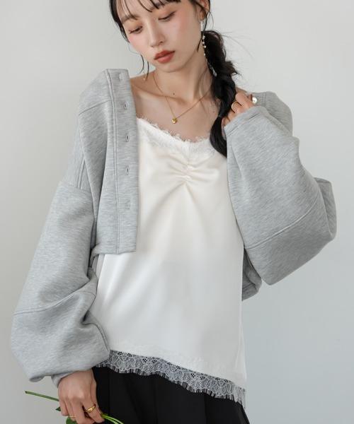 hinari(ヒナリ)の「サテンレースキャミ(キャミソール・レディース・ホワイト/アイボリー/グリーン・FREE)」の19枚目の写真