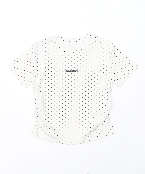 WEGO(ウィゴー)の「WEGO/【26年春夏新作】ドットサイドギャザーT(Tシャツ/カットソー・レディース・ホワイト/ブラック・FREE)」の18枚目の写真