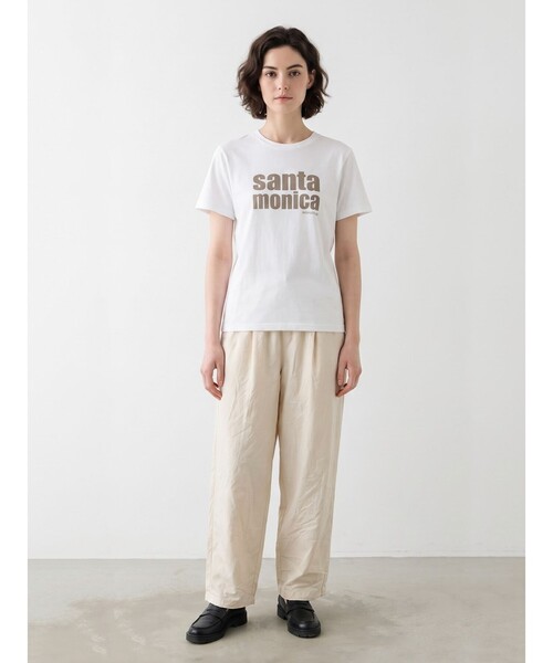 MARMARMAR(マーマーマー)の「MARMARMAR プリントT (santa monica)(Tシャツ/カットソー・レディース・ホワイト系その他/イエロー/ホワイト・FREE)」の2枚目の写真