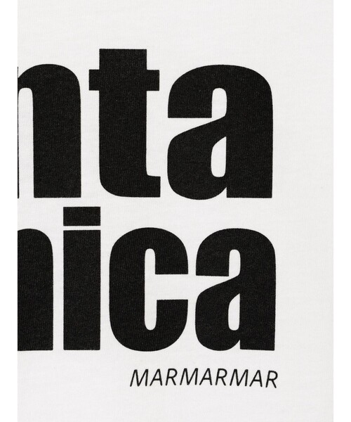 MARMARMAR(マーマーマー)の「MARMARMAR プリントT (santa monica)(Tシャツ/カットソー・レディース・ホワイト系その他/イエロー/ホワイト・FREE)」の5枚目の写真