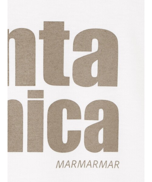 MARMARMAR(マーマーマー)の「MARMARMAR プリントT (santa monica)(Tシャツ/カットソー・レディース・ホワイト系その他/イエロー/ホワイト・FREE)」の7枚目の写真