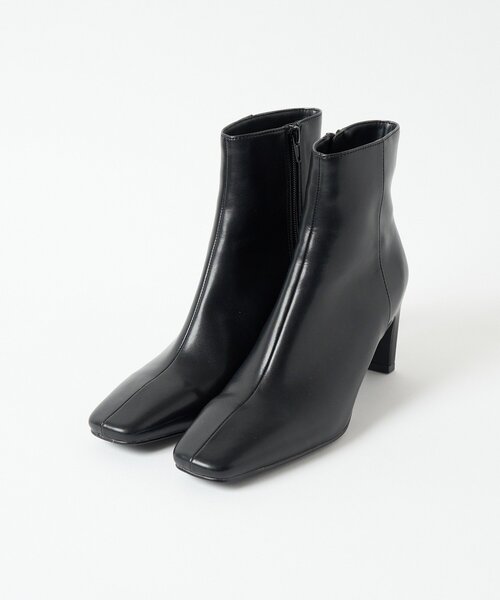 RIVE DROITE(リヴドロワ)の「【6.5cmヒール】ヒールショートブーツ(ブーツ・レディース・ライトベージュ/ブラック・LARGE/SMALL/MEDIUM)」の11枚目の写真