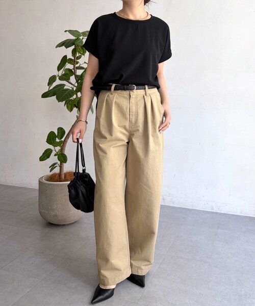 Jena espace merveilleux(ジェナ エスパスメルヴェイユ)の「ジョーゼットカットソー(Tシャツ/カットソー・レディース・ブラック/アイボリー/ブラウン・FREE)」の17枚目の写真
