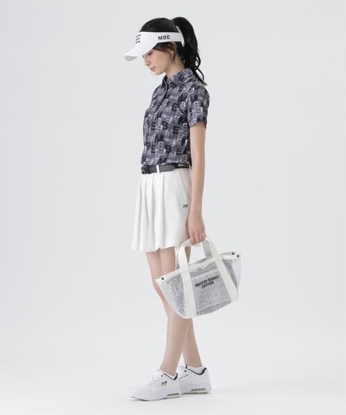 MASTER BUNNY EDITION(マスターバニーエディション)の「【MASTER BUNNY EDITION】リピートロゴメッシュカートバッグ (UNISEX)(トートバッグ・レディース・ブラック/ベージュ・FREE)」の15枚目の写真