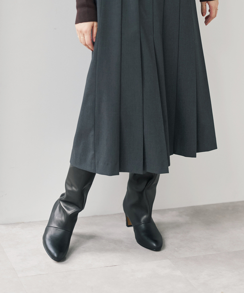 Spick & Span(スピックアンドスパン)の「《新色有り / 追加》別注 REMME ミドルブーツ(ブーツ・レディース・ブラック/ベージュ系その他・36/38/37)」の3枚目の写真
