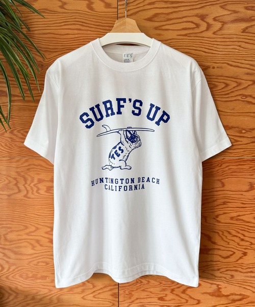 The Endless Summer(エンドレスサマー)の「【WEB / FLAG SHOP限定】TES COOLDRY COLLEGE T-SHIRT / 半袖Tシャツ(Tシャツ/カットソー・メンズ・ホワイト/ブラック/アイボリー/チャコール・MEDIUM/LARGE/X-LARGE/XX-LARGE)」の6枚目の写真