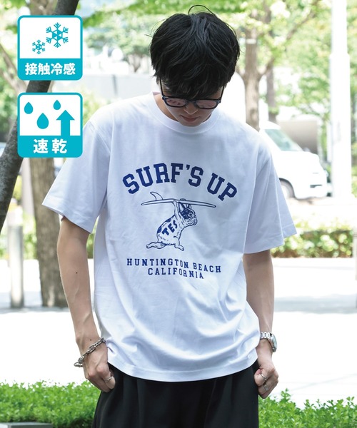 The Endless Summer(エンドレスサマー)の「【WEB / FLAG SHOP限定】TES COOLDRY COLLEGE T-SHIRT / 半袖Tシャツ(Tシャツ/カットソー・メンズ・ホワイト/ブラック/アイボリー/チャコール・MEDIUM/LARGE/X-LARGE/XX-LARGE)」の11枚目の写真