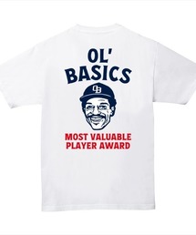 Ol' Basics（オールベーシックス）の「Ol' Basics（オール・ベーシックス） 半袖Tシャツ イラスト ロゴ バックプリント ポケットTシャツ 半袖 トップス カットソー アメカジ カジュアル メンズ レディース ユニセックス（Tシャツ/カットソー）」