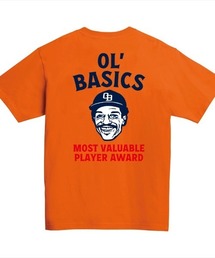 Ol' Basics（オールベーシックス）の「Ol' Basics（オール・ベーシックス） 半袖Tシャツ イラスト ロゴ バックプリント ポケットTシャツ 半袖 トップス カットソー アメカジ カジュアル メンズ レディース ユニセックス（Tシャツ/カットソー）」