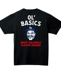 Ol' Basics（オールベーシックス）の「Ol' Basics（オール・ベーシックス） 半袖Tシャツ イラスト ロゴ バックプリント ポケットTシャツ 半袖 トップス カットソー アメカジ カジュアル メンズ レディース ユニセックス（Tシャツ/カットソー）」