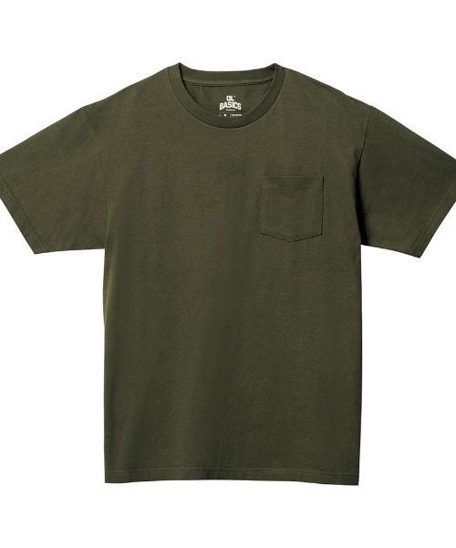 Ol' Basics(オールベーシックス)の「Ol' Basics(オール・ベーシックス) 半袖Tシャツ イラスト ロゴ バックプリント ポケットTシャツ 半袖 トップス カットソー アメカジ カジュアル メンズ レディース ユニセックス(Tシャツ/カットソー・メンズ・ホワイト/ヘザーグレー/ブラック/オレンジ/アーミー・L/XL/M)」の7枚目の写真
